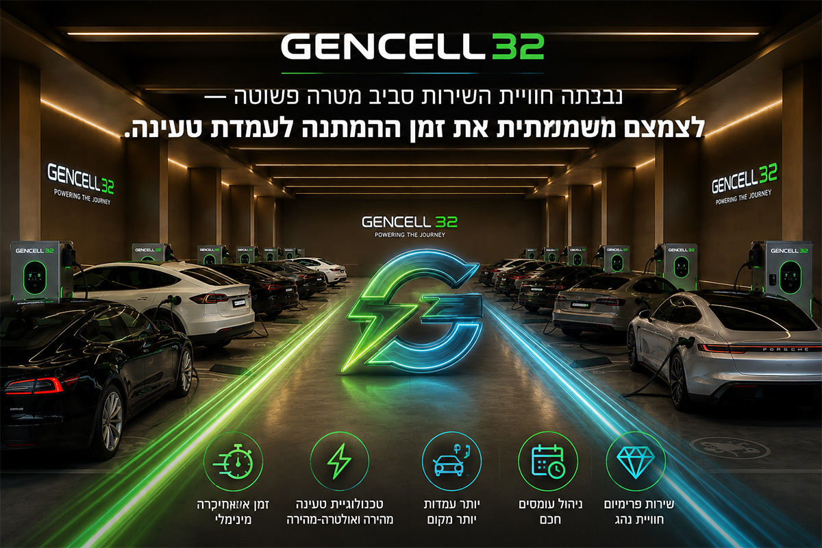 GENCELL 32 הטענה מהירה בים המלח